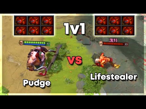 Pudge vs Lifestealer - Dota 2 1v1 Level 30