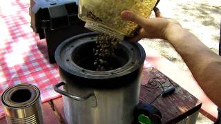 Large Portable Woodgas Stove Demo