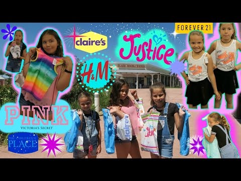 SHOPPING AT JUSTICE /FOREVER 21 / VICTORIA SECRET  / H&M / THE CHILDREN PLACE / CLAIRE'S Video