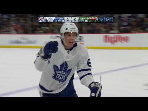 Tyler Ennis 4th goal of the season! 01/12/2018 (Toronto Maple Leafs at Minnesota Wild)