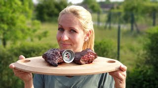 Hanger Steak/Rinder-Zwerchfell vom Char-Broil X200 Grill2go