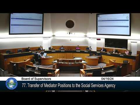 Board of Supervisors - Regular Meeting - 4/16/2024