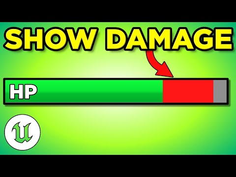 EASY HP bar with Tick-Down Damage Effect in UNREAL Engine