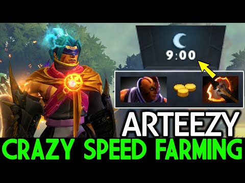 ARTEEZY [Anti Mage] Crazy Speed Farming 9 Min Battle Fury Dota 2