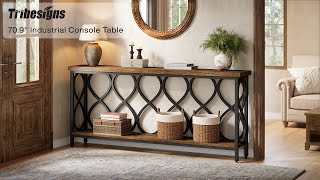 Tribesigns Chic Console Table: A Blend of Style & Function! anuncio