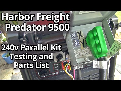 Predator 9500 Home Built 240V Parallel Kit Test & Build Parts: 2X Output Power Using Two Generators!