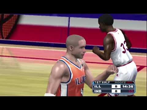 College Hoops 2K6 Illinois Fighting Illini vs Indiana Hoosiers Gameplay PS2