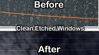 HOW TO: REMOVE WATER STAINS FROM WINDOWS
