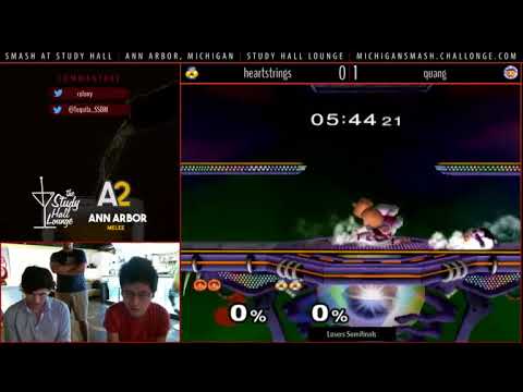 Smash At Study Hall 15  - heartstrings (Sheik) vs. quang (ICs) Smash Melee Losers Semis