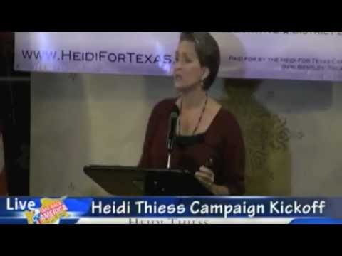 Heidi For Texas Campaign Kick Off Heidi Thiess Part 1