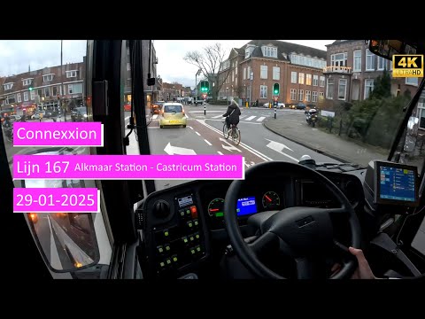 Connexxion lijn 167 Alkmaar Station - Castricum Station | Dutch bus driver POV 4K
