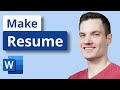 How To Make Resume In Word