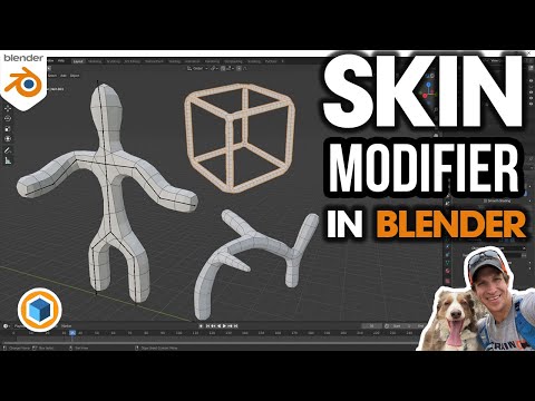 How to Use the SKIN MODIFIER in Blender - Step by Step Tutorial