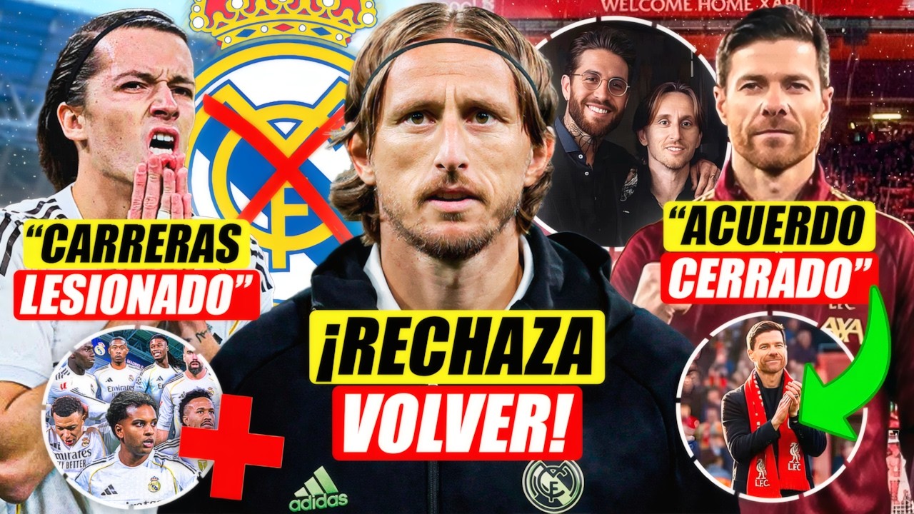 💣¡MODRIC RECHAZA VOLVER AL REAL MADRID! | ACUERDO XABI-LIVERPOOL | CARRERAS LESIONADO ¡ES UNA PLAGA!