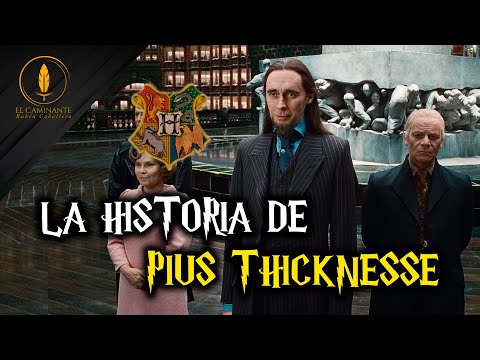 Pius Thicknesse: Historia, lealtades y papel en el Ministerio durante la era de Voldemort
