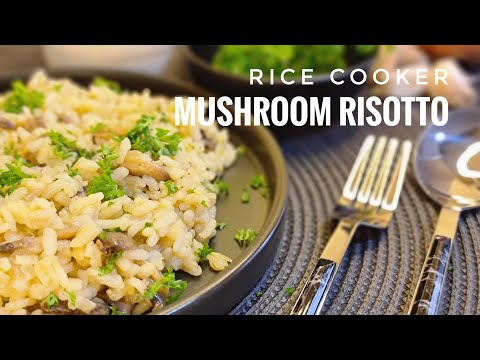 Easy way to cook Mushroom Risotto in a Rice Cooker #mushroomrisotto #risottorecipe #risotto #italian
