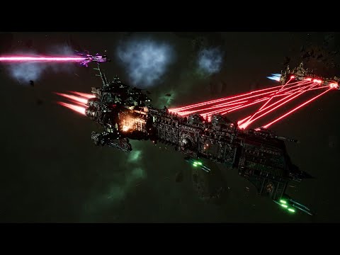 Skalgrim Mod 2021: Eternal Crusader - Imperial Fists vs Chaos - Battlefleet Gothic Armada 2