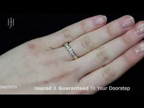 18ct Yellow Gold 0.50ctw Diamond Eternity Ring - Hatton Jewellers London HJ210