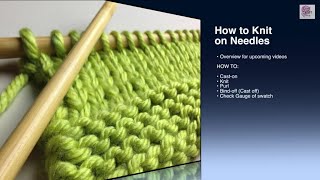 How to Knit - Cast On Beginner (with closed captio