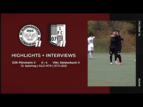 DJK Flörsheim II – Viktoria Kelsterbach II | 13. Spieltag | Highlights + Interviews | 07.11.2021