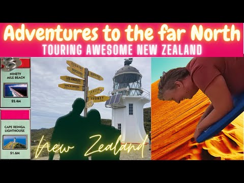 Our Awesome New Zealand Travel adventure continues Cape Reinga, Ninety Mile beach & Giant Sand Dunes