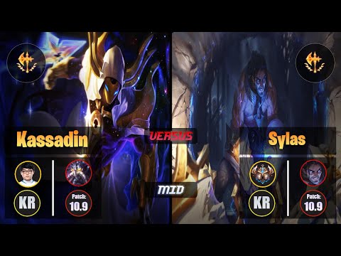ShowMaker KASSADIN (Mid) [Conqueror] VS SYLAS - Challenger KR Patch 10.9