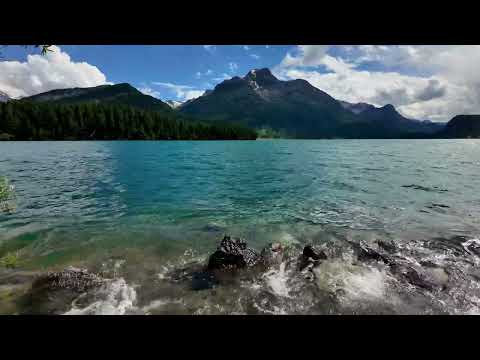 Cabin Lake Ambience #05 | 4H Swiss Lake – Silsersee | Deep Sleep 4K | by Lengau Lee