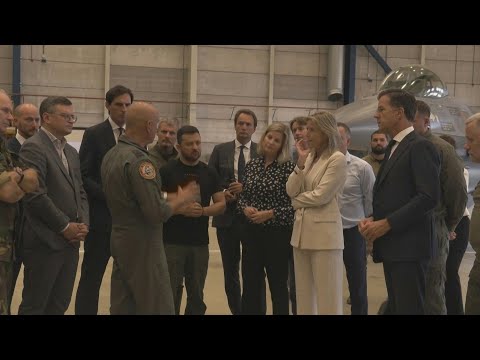 Ukraine's Zelensky attends presentation of F-16A jet with Netherlands PM Rutte | AFP