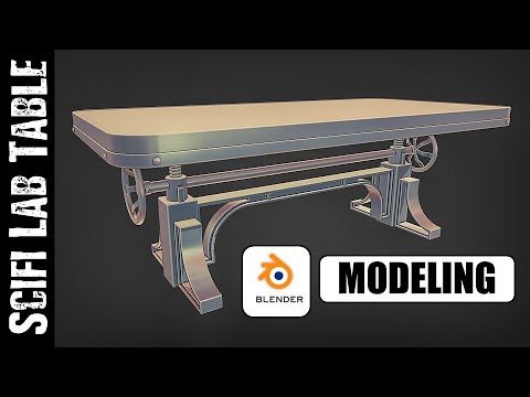 BLENDER: SCIFI LAB TABLE (MODELING)