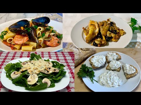 Funghi Champignon 4 Ricette Facili e Gustose - Champignon Mushrooms 4 Easy and Tasty Recipes