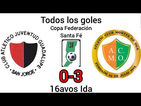 Todos los goles | Juventud Guadalupe 0-3 Montes de Oca | Copa Federación Santa Fé 16avos Ida