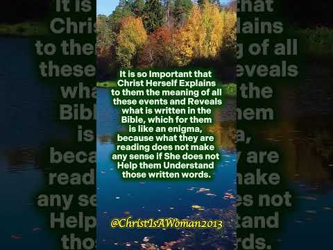 The words in the Bible come to Life when Christ Lisbet Pronounces them(October, 10,2024)