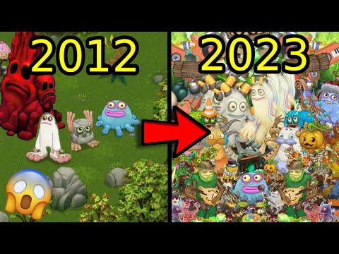 Re-Decorating Plant Island Evolution (2012 - 2023) - My Singing Monsters