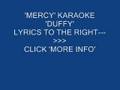 "MERCY" KARAOKE. "DUFFY" 