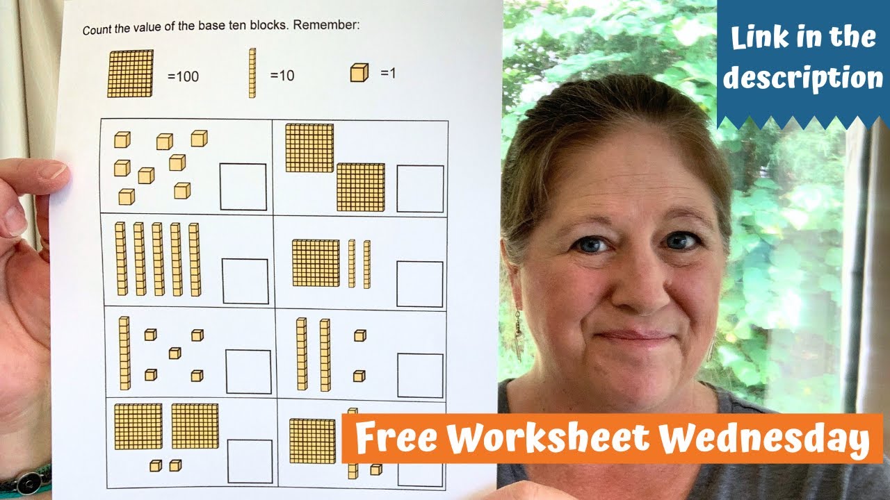 Free Worksheet Wednesday: Base Ten Blocks