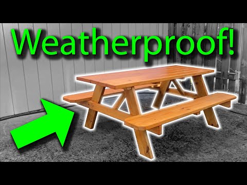How to Weatherproof, Seal, and Finish a Wooden Picnic Table