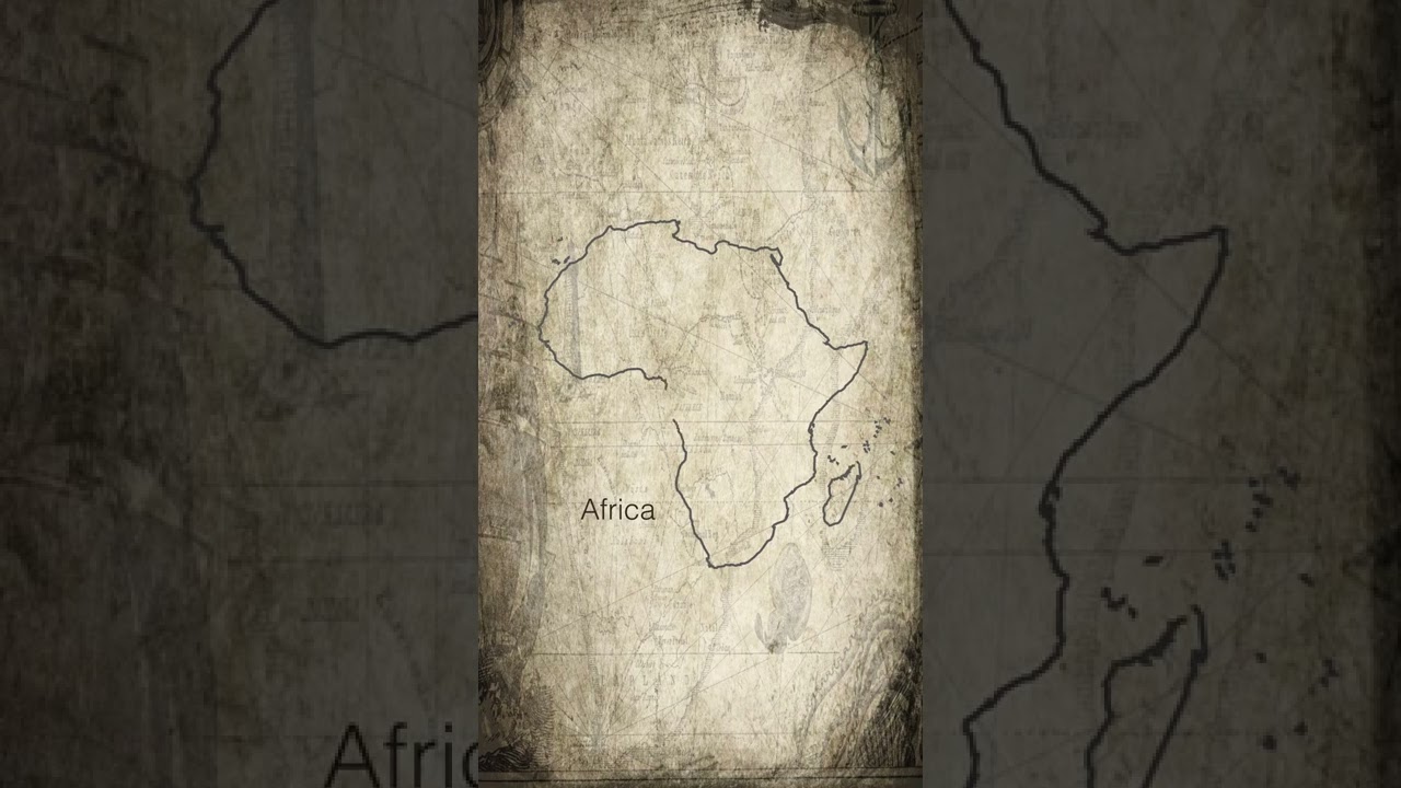 Africa continent map drawing #shorts #map #africa #drawing #zeichnen #artist