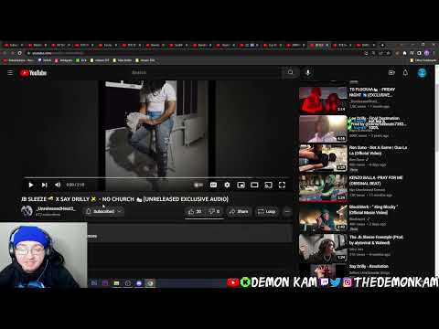 Demon Kam Reacts to JB SLEEZE X SAY DRILLY - NO CHURCH (UNRELEASED EXCLUSIVE AUDIO)
