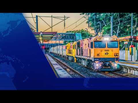 Australian Trains: Aurizon Container Train at Norman Park & Bald Hills