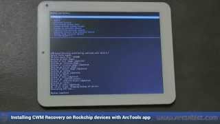 ClockworkMod Recovery (CWM) easy install on Rockchip devices with ArcTools