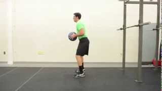 68. Sledgehammer Overhead Medicine Ball Throw