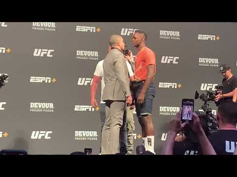 Robert Whittaker vs. Israel Adesanya staredown - UFC 243