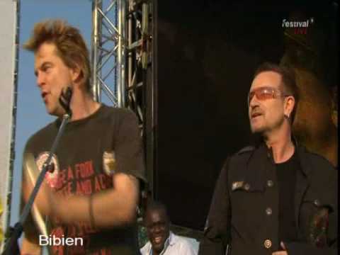 Bono, Bob, Youssou: Carry that Weight - G8 concert