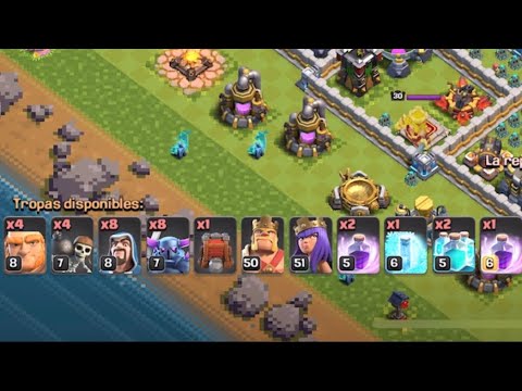 Ataque Devastador Th12 Clash of Clans PEKSS+MAGOS+GIGAS+ROMPEMUROS trps clan