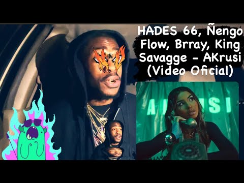 HADES 66, Ñengo Flow, Brray, King Savagge - AKrusi (Video Oficial) AMERICAN REACTION🫣🆘🤯🔂