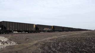 preview picture of video 'Union Pacific coal train at Maple Park, IL'