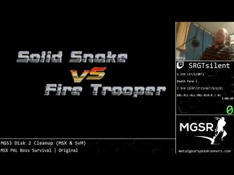 Metal Gear MSX - Boss Survival (Easy, PAL) - 4/28/21 - 1:26 (OLD WR)