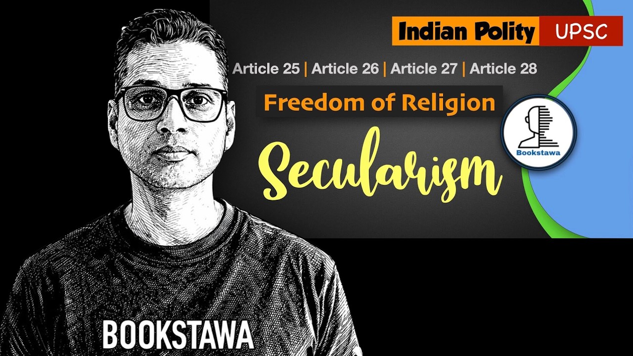 Video lecture covering Right to Freedom of Religion under Articles 26, 27, and 28