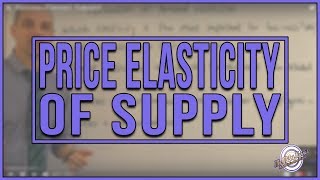 Price elasticity of supply