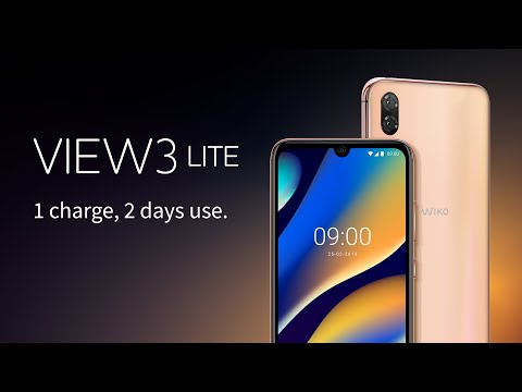 Wiko View3 Lite. Elegant design & 2 days autonomy